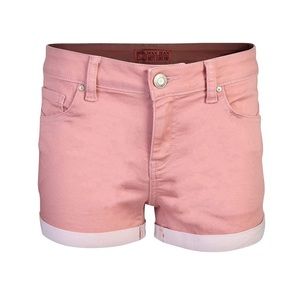 Wax Mid-Rise Mauve Denim Shorts S